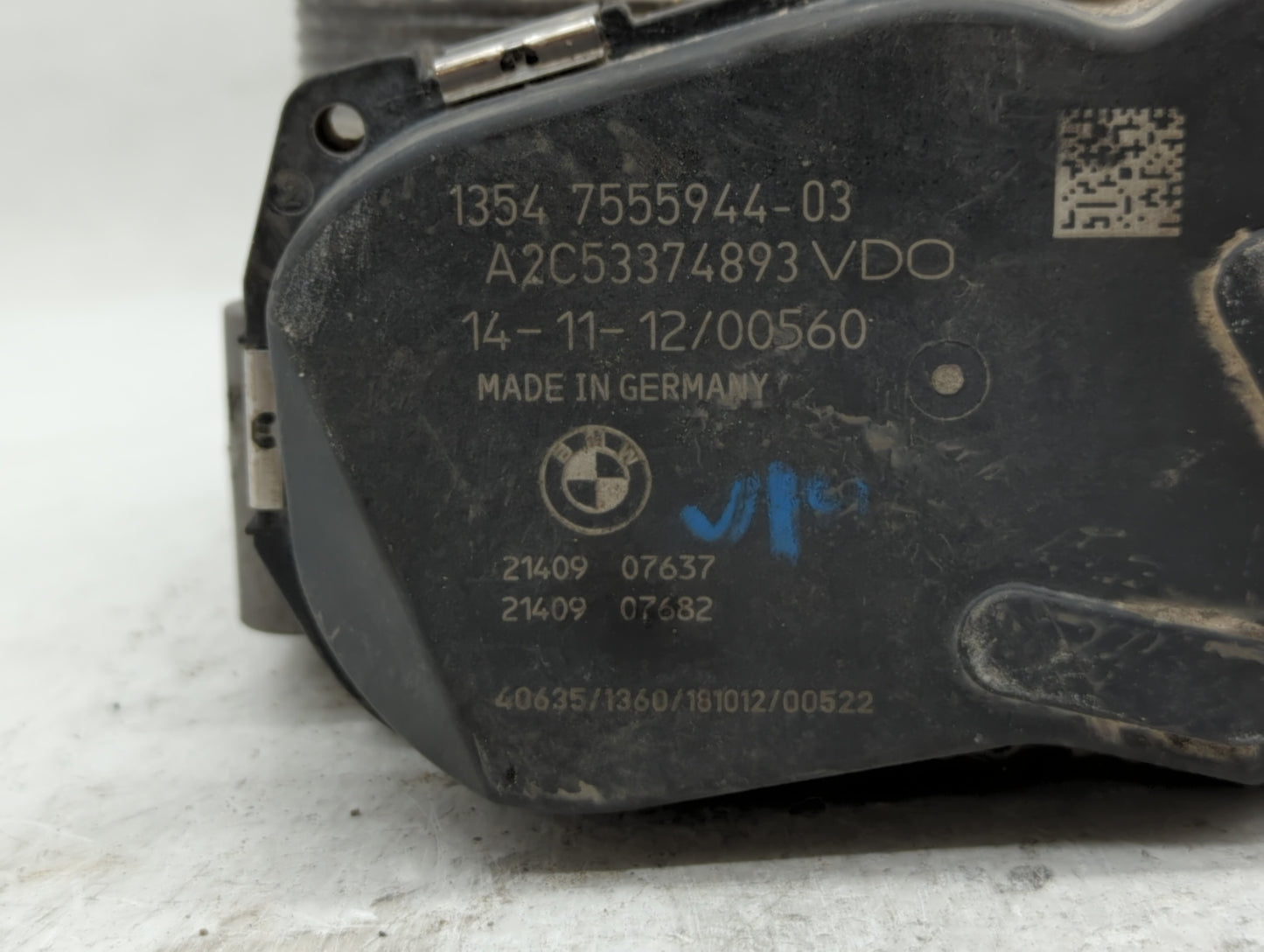 2011-2018 Bmw X5 Throttle Body P/N:7 555 944 7555944 Fits Fits 2008 2009 2010 2011 2012 2013 2014 2015 2016 2017 2018 OEM Us