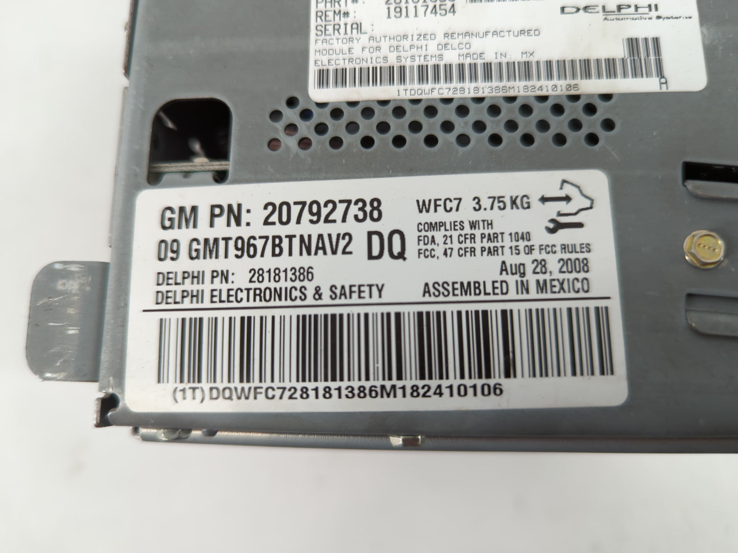 2009 Buick Enclave Radio AM FM Cd Player Receiver Replacement P/N:20792738 Fits OEM Used Auto Parts - Oemusedautoparts1.com