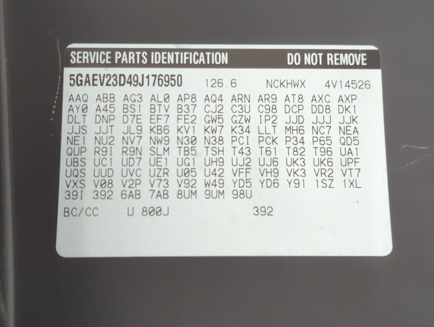 2009 Buick Enclave Passenger Glove Box Door Storage Compartment - Oemusedautoparts1.com