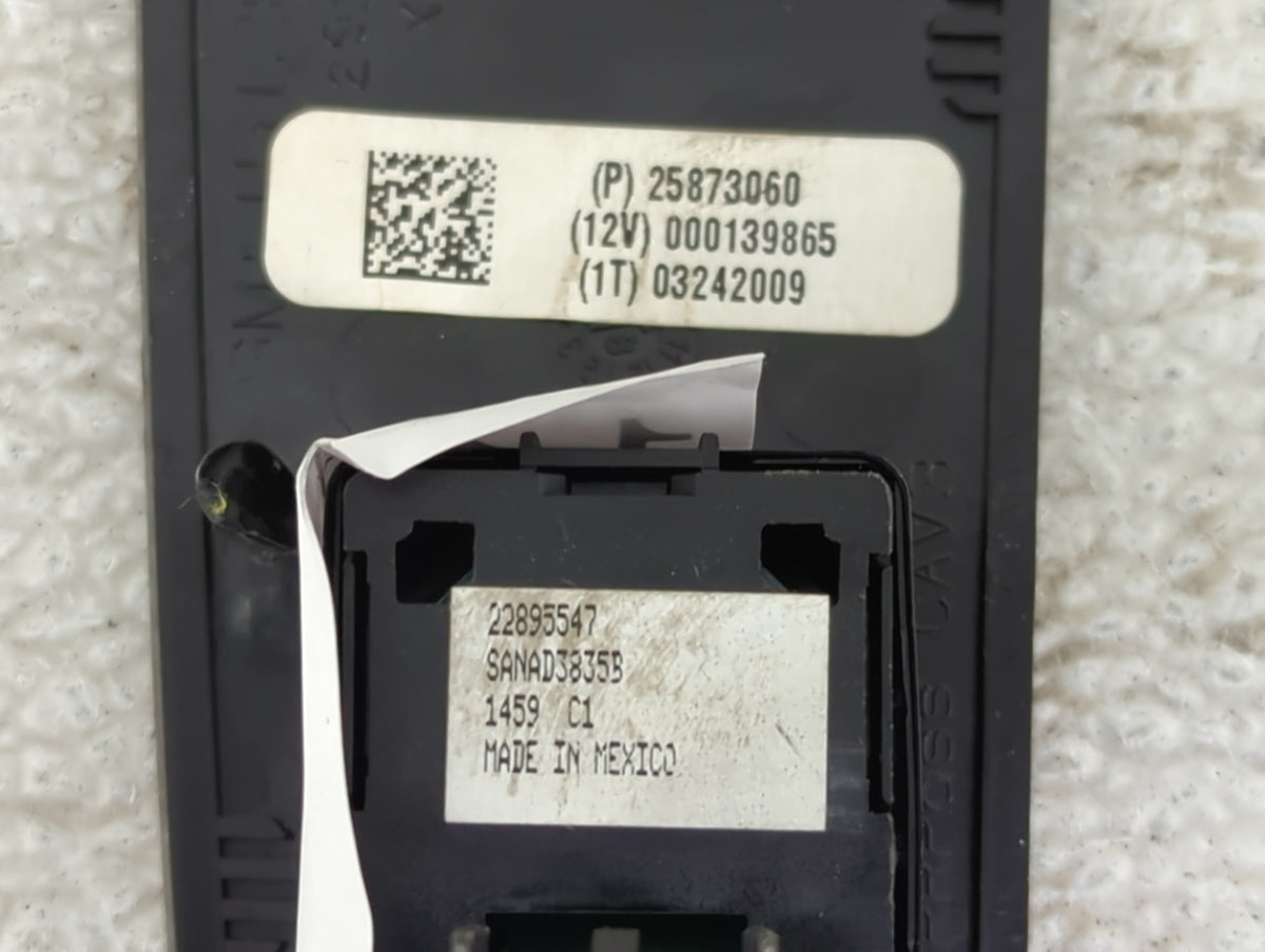 2009 Cadillac Escalade Passenger Right Power Window Switch 1435858 - Oemusedautoparts1.com