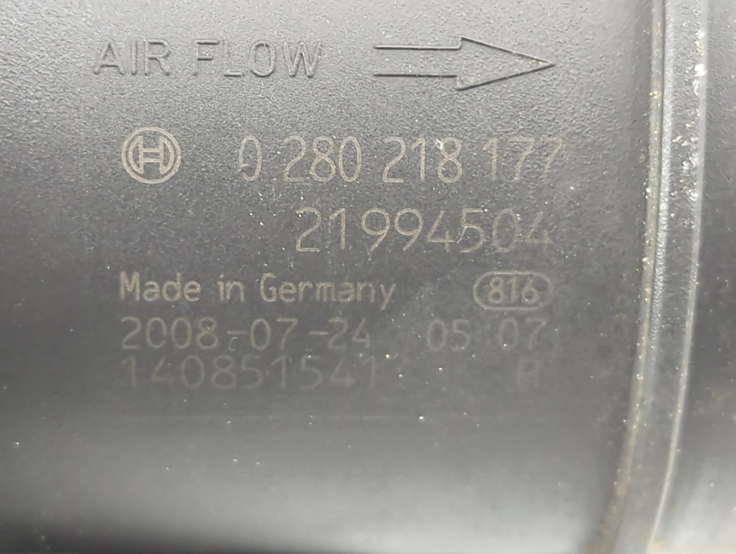 2007-2009 Cadillac Srx Mass Air Flow Meter Maf 1488269 - Oemusedautoparts1.com