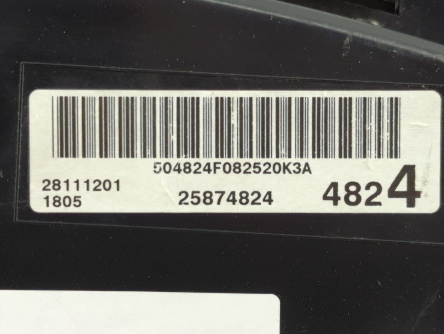 2009 Chevrolet Impala Instrument Cluster Speedometer Gauges P/N:25874824 504824F082520K3A, 28111201 Miles: Fits OEM Used Aut
