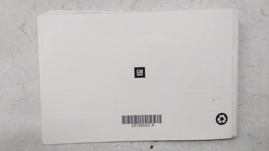 2009 Chevrolet Traverse Owners Manual Book Guide OEM Used Auto Parts