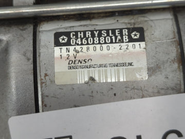 2005-2014 Chrysler 300 Car Starter Motor Solenoid OEM P/N:TN428000-2201 04608801AB Fits OEM Used Auto Parts