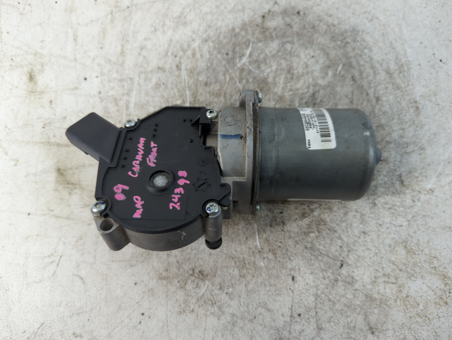 2009 Dodge Caravan Front Windshield Wiper Motor P/N:68028446AB Fits Fits 2008 2010 2011 2012 2013 2014 2015 2016 OEM Used Au