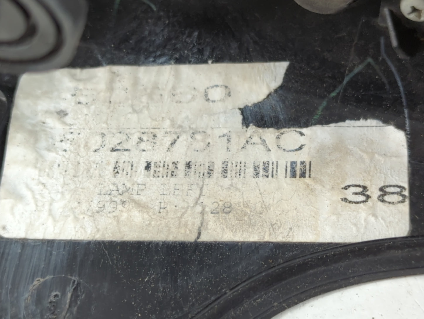 2008-2014 Dodge Challenger Tail Light Assembly Driver Left OEM P/N:028781AC Fits Fits 2008 2009 2010 2011 2012 2013 2014 OEM