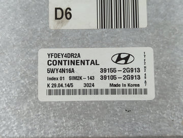 2009-2010 Dodge Journey PCM Engine Control Computer ECU ECM PCU OEM P/N:39105-2G913 39155-2G913 Fits Fits 2007 2008 2009 2010 OEM Used Auto Parts