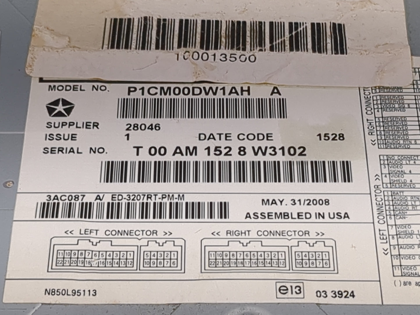 2009 Dodge Journey Information Display Screen Beige - Oemusedautoparts1.com
