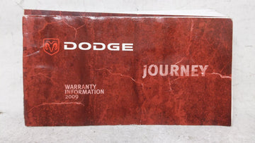 2009 Dodge Journey Owners Manual Book Guide OEM Used Auto Parts