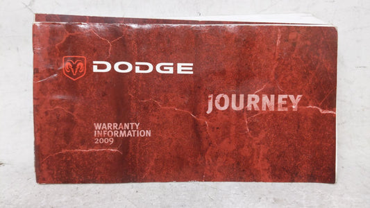 2009 Dodge Journey Owners Manual Book Guide OEM Used Auto Parts