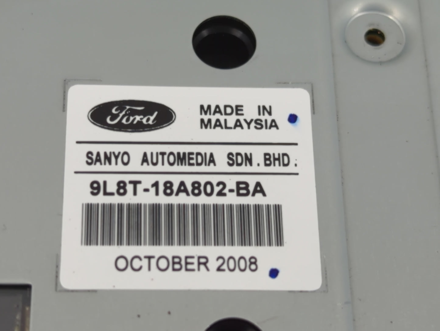 2009-2012 Ford Escape Radio AM FM Cd Player Receiver Replacement P/N:9L8T-18A802-BA Fits Fits 2009 2010 2011 2012 OEM Used A