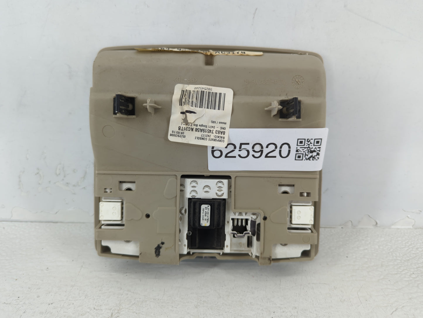 2009-2012 Ford Flex Overhead Roof Console 625920 - Oemusedautoparts1.com