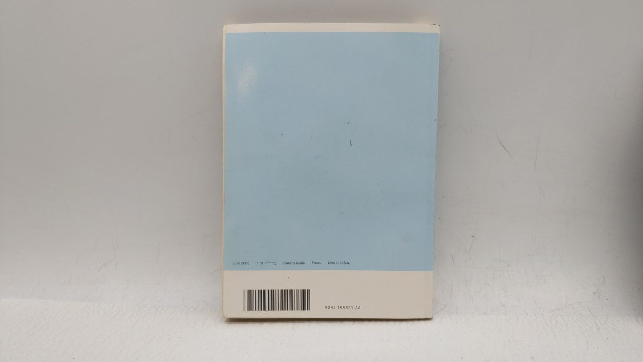 2009 Ford Focus Owners Manual Book Guide OEM Used Auto Parts - Oemusedautoparts1.com