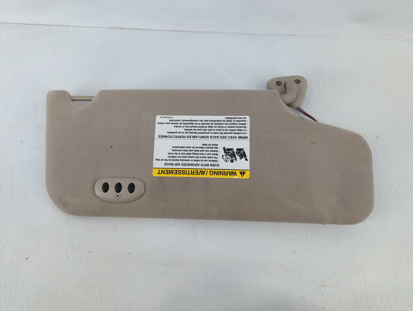 2008-2009 Ford Taurus X Sun Visor Shade Replacement Passenger Right Mirror Fits Fits 2008 2009 OEM Used Auto Parts - Oemused