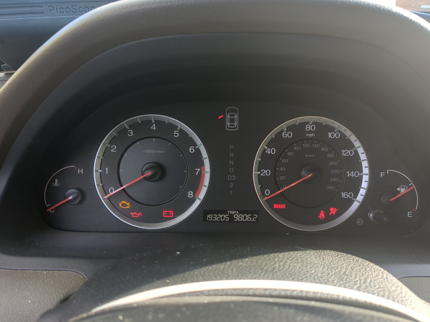 2008-2012 Honda Accord Instrument Cluster Speedometer Gauges Fits Fits 2008 2009 2010 2011 2012 OEM Used Auto Parts - Oemuse