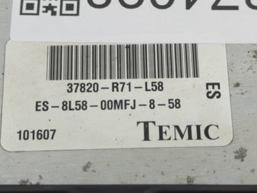 2008-2009 Honda Accord PCM Engine Control Computer ECU ECM PCU OEM P/N:37820-R71-L58 Fits Fits 2008 2009 OEM Used Auto Parts