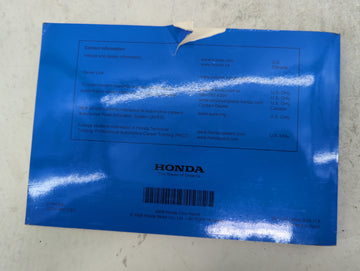 2009 Honda Civic Owners Manual Book Guide P/N:31SNC630 00X31-SNC-6301 OEM Used Auto Parts