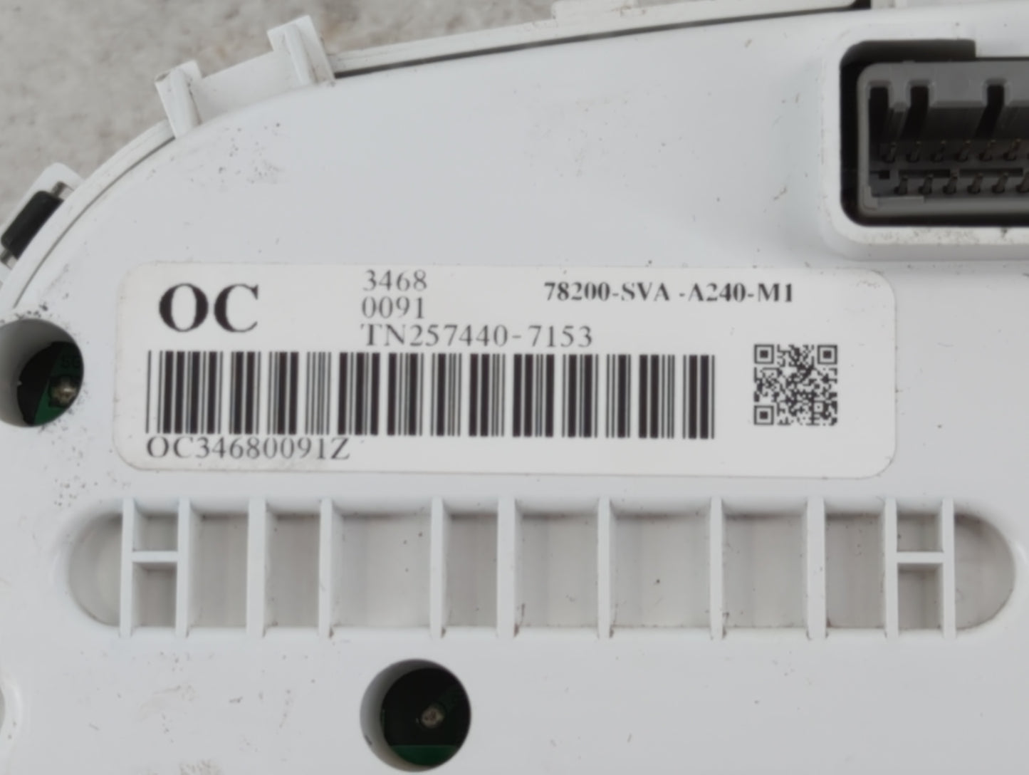 2006-2011 Honda Civic Instrument Cluster Speedometer Gauges P/N:78200-SVA-A240-M1 Fits Fits 2006 2007 2008 2009 2010 2011 OE