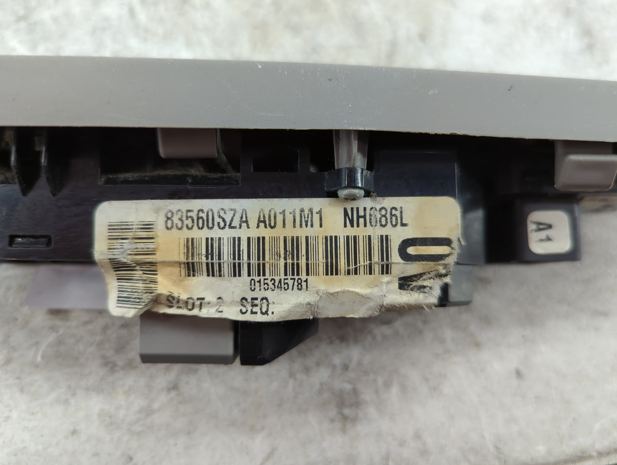 2009-2015 Honda Pilot Master Power Window Switch Replacement Driver Side Left P/N:83560SZAA011M1 NH686L Fits OEM Used Auto P