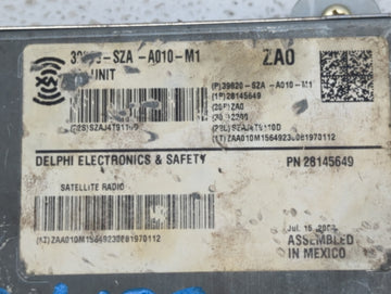 2009-2011 Honda Pilot Radio AM FM Cd Player Receiver Replacement P/N:39820-SZA-A010-M1 39100-SZA-A400 Fits Fits 2009 2010 2011 OEM Used Auto Parts