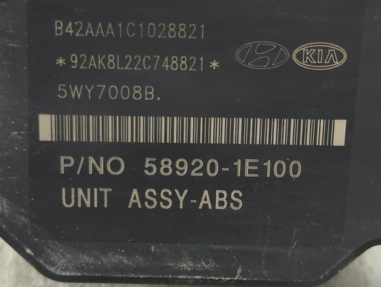 2009-2011 Hyundai Accent ABS Pump Control Module Replacement P/N:58920-1E100 5WY7008B, B42AAA1C1028821 Fits Fits 2009 2010 2