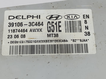 2008-2009 Hyundai Veracruz PCM Engine Control Computer ECU ECM PCU OEM P/N:39106-3C464 11874464 Fits Fits 2008 2009 OEM Used Auto Parts