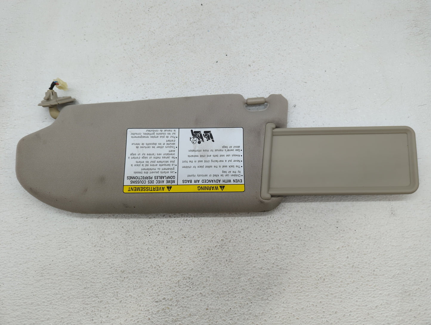 2009-2013 Infiniti G37 Sun Visor Shade Replacement Passenger Right Mirror Fits Fits 2007 2008 2009 2010 2011 2012 2013 2015