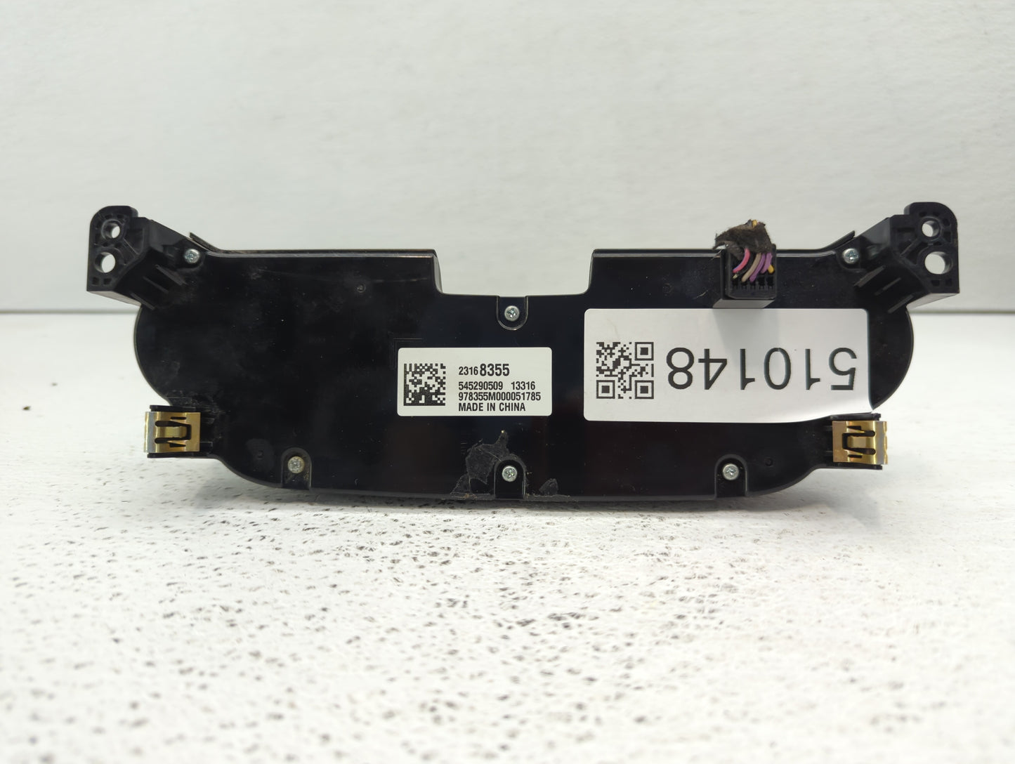 2009 Kia Rio Climate Control Module Temperature AC/Heater Replacement P/N:23168355 Fits OEM Used Auto Parts - Oemusedautopar
