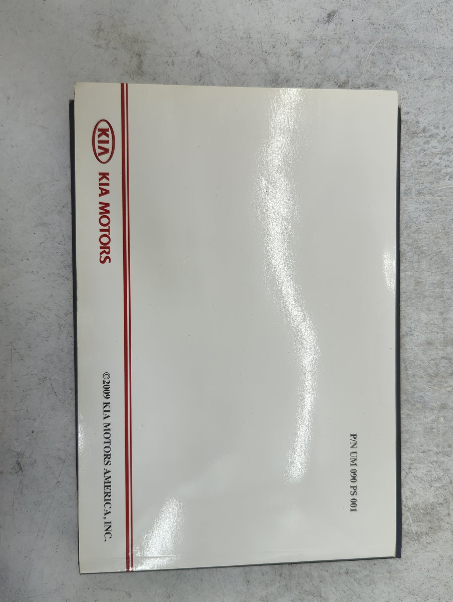 2009 Kia Sportage Owners Manual Book Guide P/N:UM090PS001 UL090PS013 OEM Used Auto Parts - Oemusedautoparts1.com