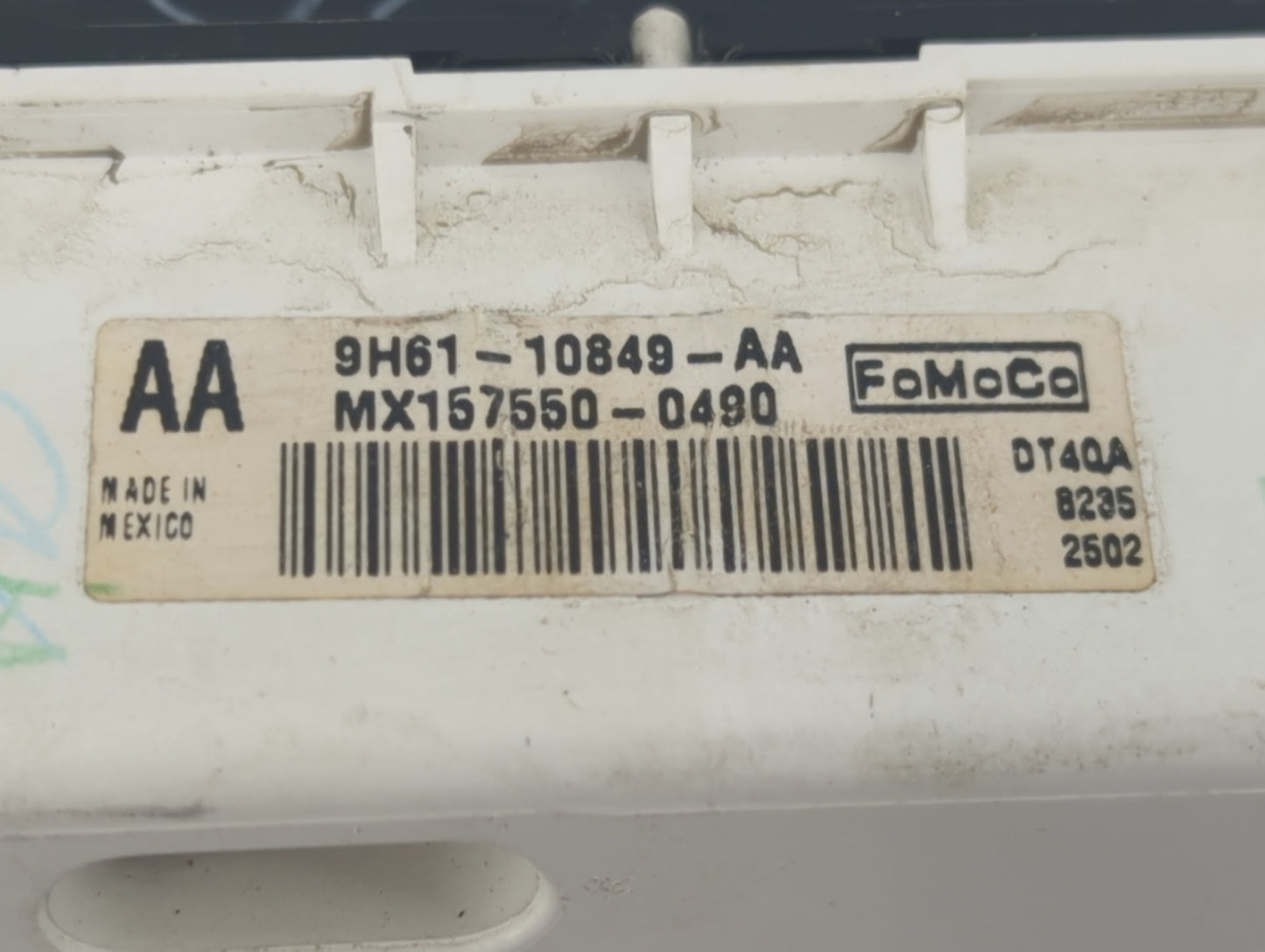 2009 Lincoln Mkz Instrument Cluster Speedometer Gauges P/N:9H61-10849-AA MX157550-0490 Fits OEM Used Auto Parts - Oemusedaut