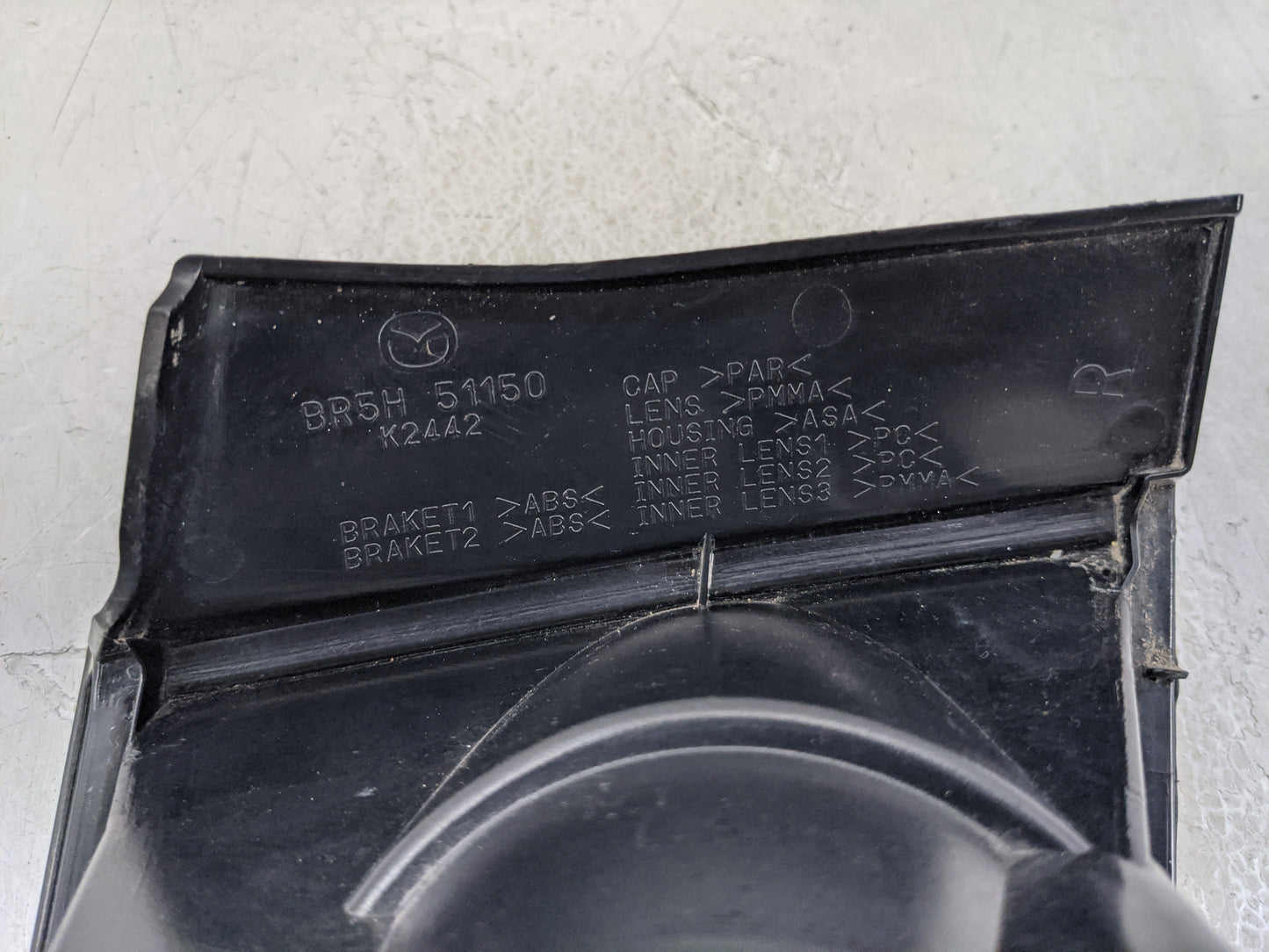 2007-2009 Mazda 3 Tail Light Assembly Passenger Right OEM P/N:BR5H 51150 K2442 Fits Fits 2007 2008 2009 OEM Used Auto Parts
