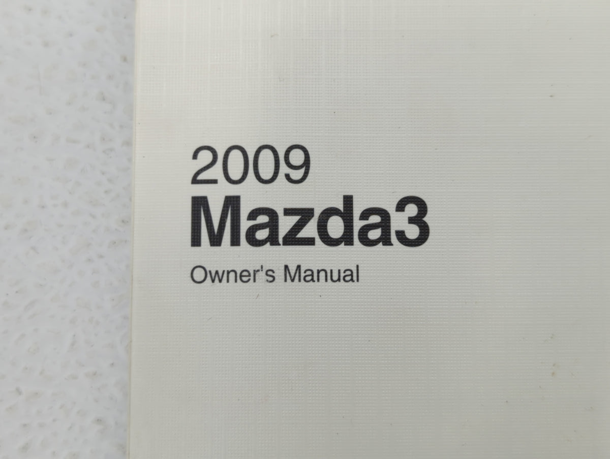2009 Mazda 3 Owners Manual Book Guide OEM Used Auto Parts - Oemusedautoparts1.com