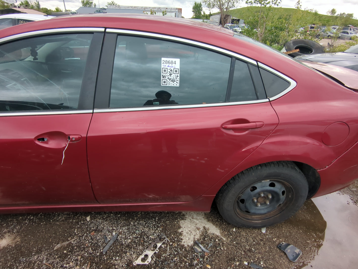 2009-2013 Mazda 6 Driver Rear Door Oem - Oemusedautoparts1.com