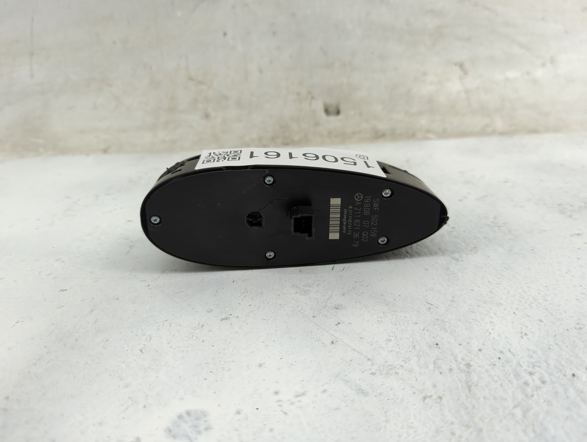 2009 Mercedes-Benz E-Class Master Power Window Switch Replacement Driver Side Left P/N:SWF 502.159 A 211 821 36 79 Fits OEM