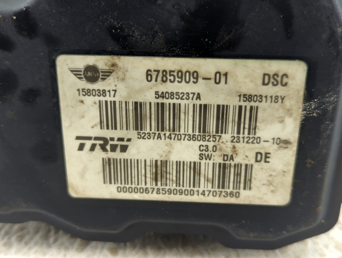 2009 Mini Cooper Anti-Lock Brake ABS Pump Module Actuator OEM P/N:6785909-01 Fits OEM Used Auto Parts - Oemusedautoparts1.co