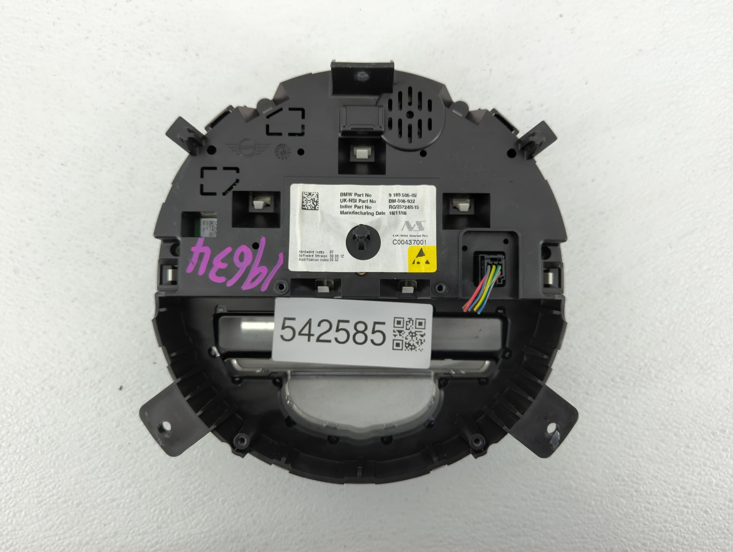 2008-2010 Mini Cooper Instrument Cluster Speedometer Gauges P/N:9 139 513 9 201 405, 9 178 744, 9 125 936 Fits Fits 2008 200