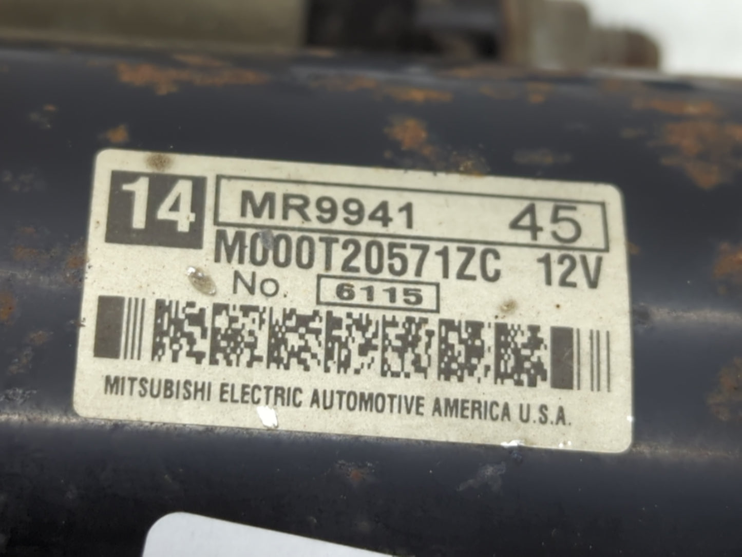 2004-2009 Mitsubishi Galant Car Starter Motor Solenoid OEM P/N:M000T20571ZC Fits Fits 2004 2005 2006 2007 2008 2009 2010 201