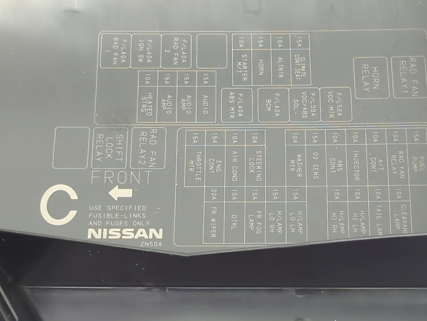 2008-2010 Nissan Altima Fusebox Fuse Box Panel Relay Module Fits Fits 2008 2009 2010 OEM Used Auto Parts - Oemusedautoparts1