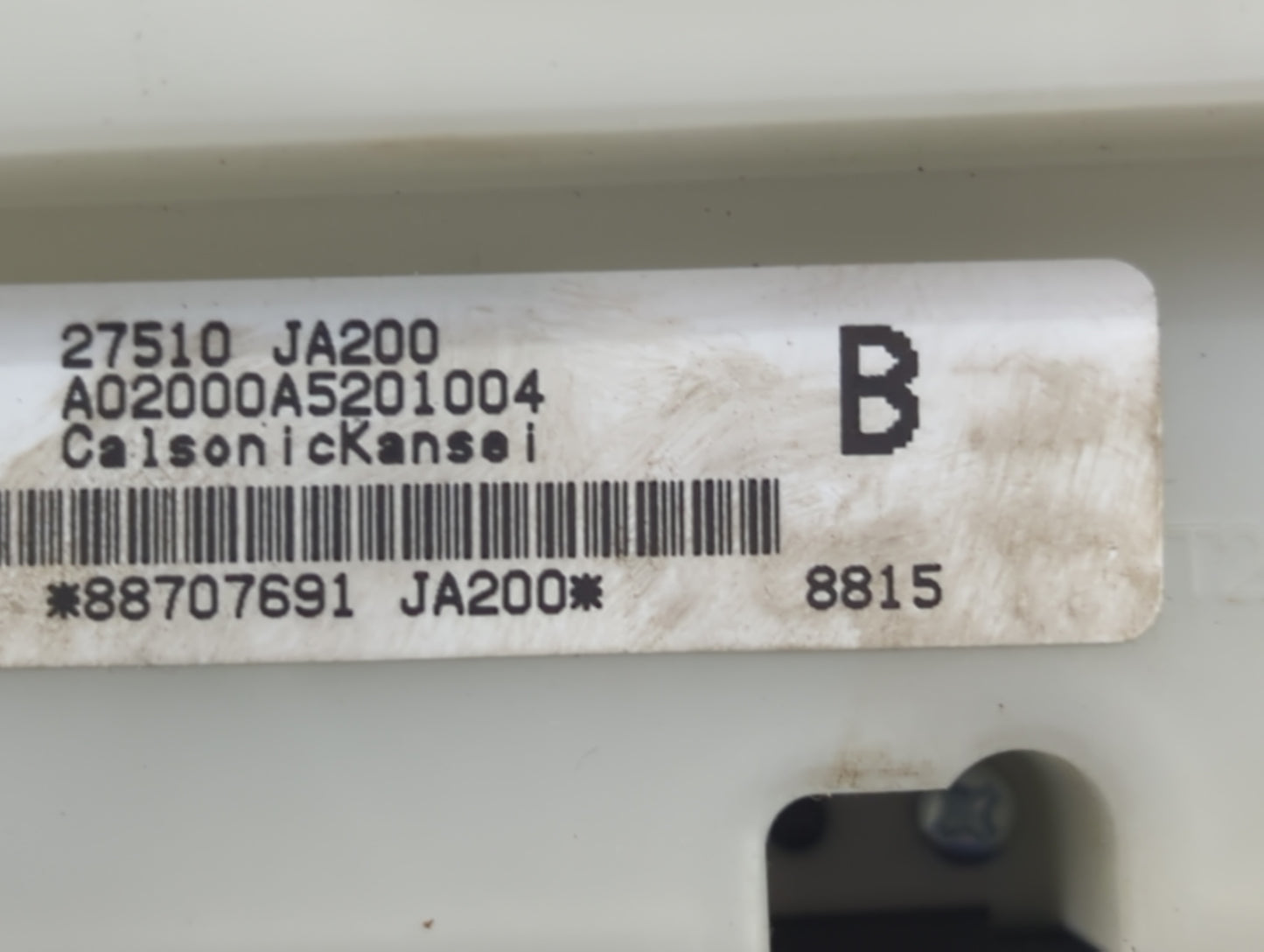 2007-2009 Nissan Altima Climate Control Module Temperature AC/Heater Replacement P/N:27510-JA200 Fits Fits 2007 2008 2009 OE
