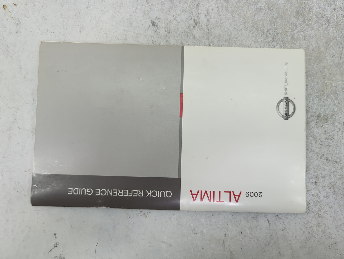 2009 Nissan Altima Owners Manual Book Guide P/N:OM9E-0L32U1 OEM Used Auto Parts - Oemusedautoparts1.com
