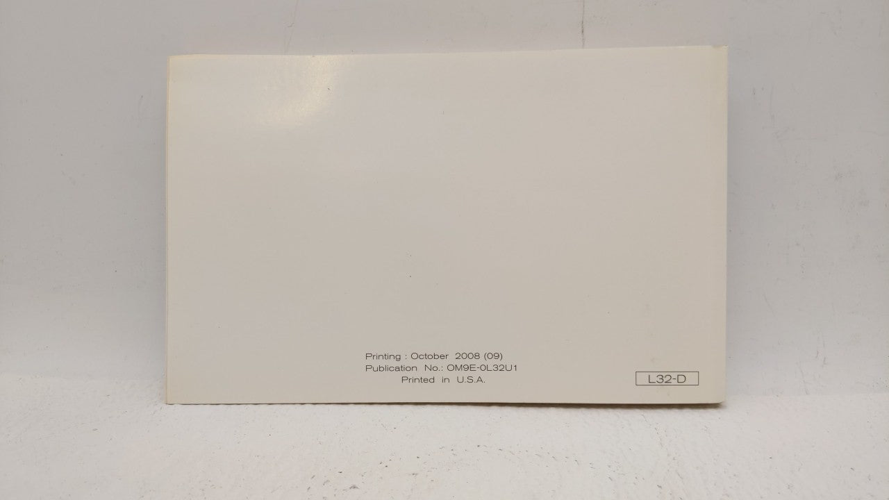 2009 Nissan Altima Owners Manual Book Guide OEM Used Auto Parts - Oemusedautoparts1.com