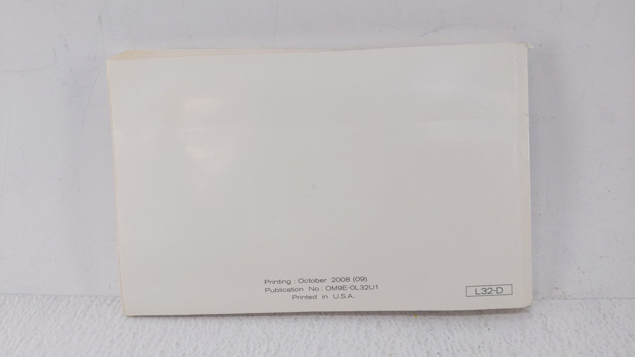 2009 Nissan Altima Owners Manual Book Guide OEM Used Auto Parts - Oemusedautoparts1.com