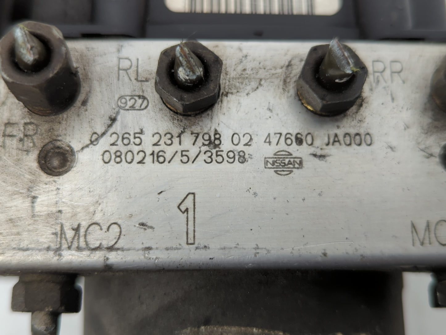 2007-2009 Nissan Altima ABS Pump Control Module Replacement P/N:47660 JA000 Fits Fits 2007 2008 2009 OEM Used Auto Parts - O