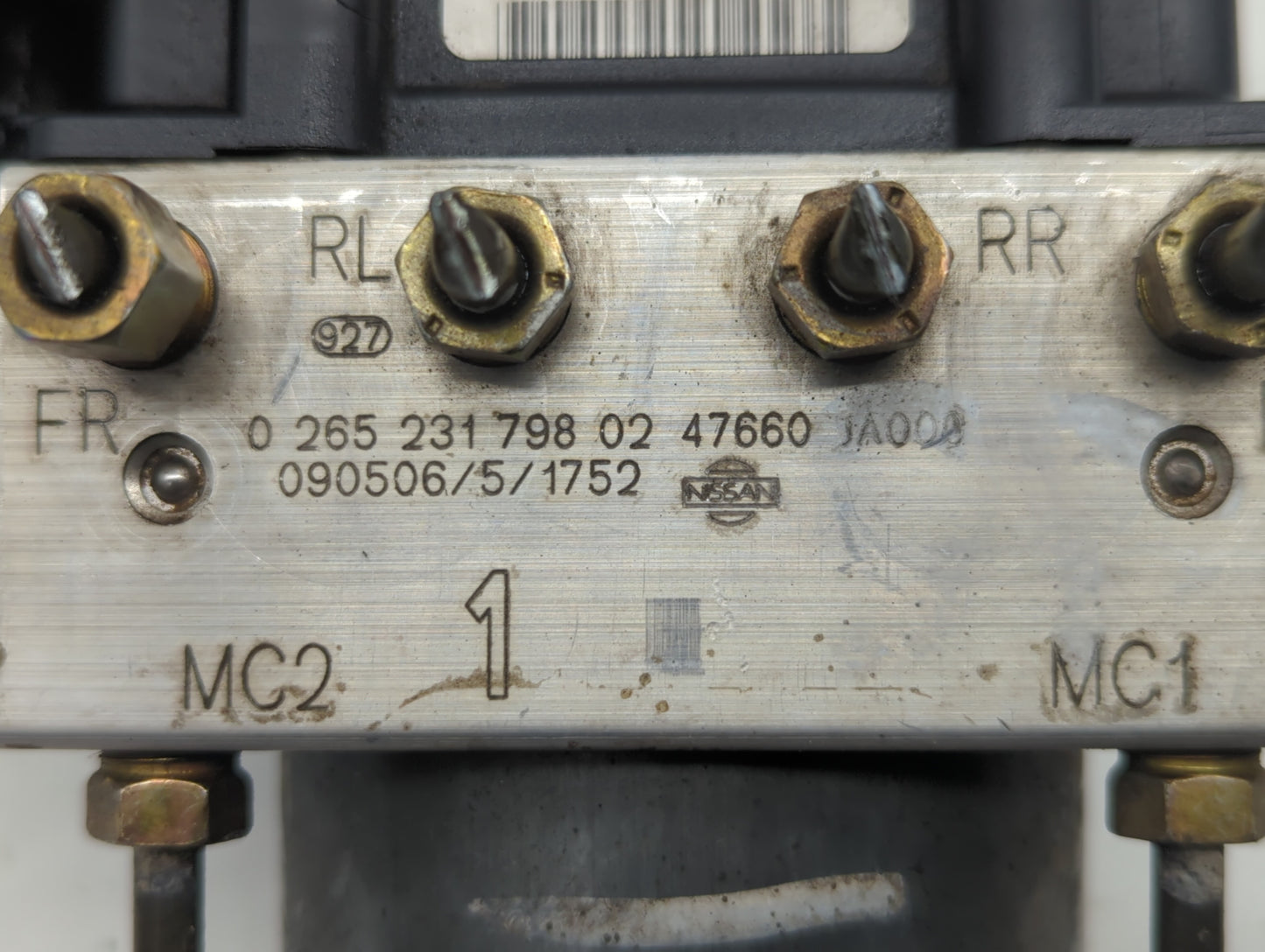 2007-2009 Nissan Altima ABS Pump Control Module Replacement P/N:47660 JA000 Fits Fits 2007 2008 2009 OEM Used Auto Parts - O