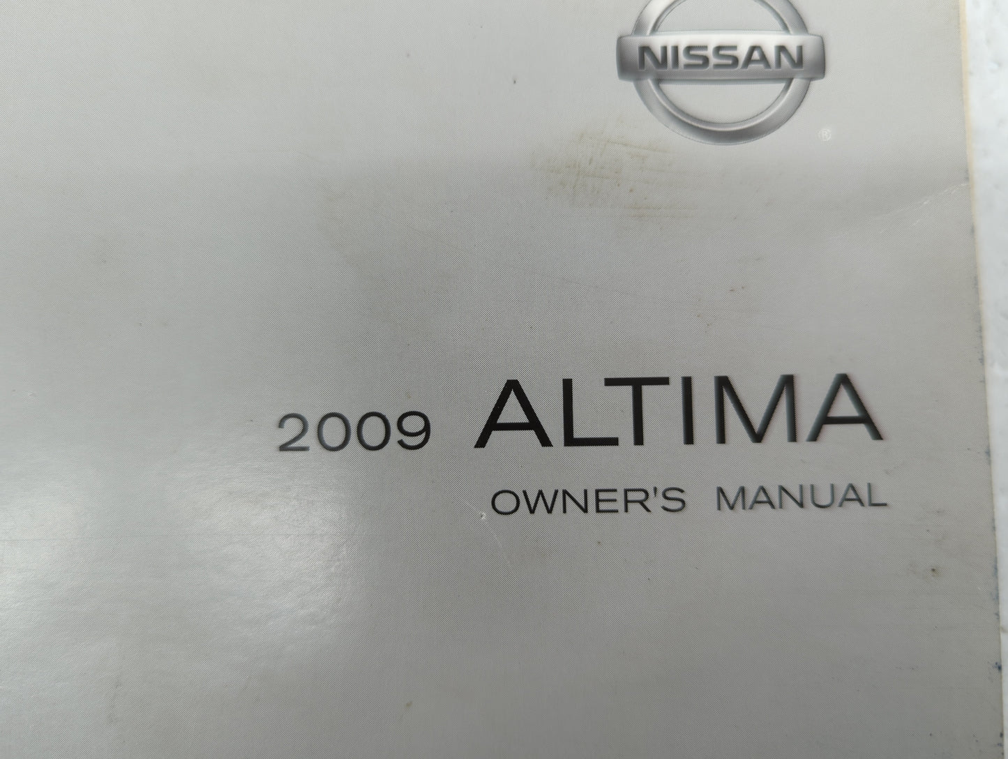 2009 Nissan Altima Owners Manual Book Guide OEM Used Auto Parts - Oemusedautoparts1.com