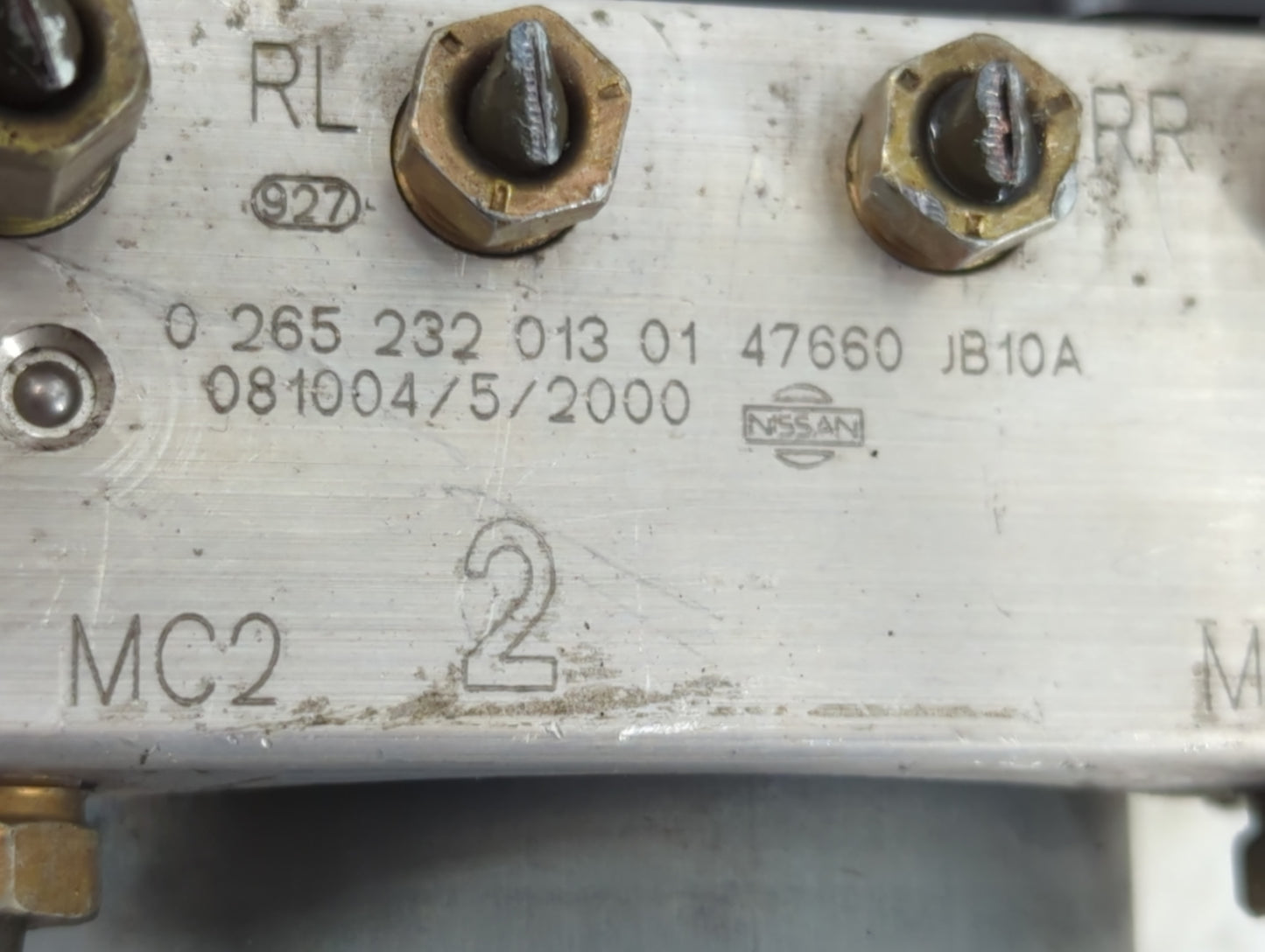 2008-2009 Nissan Altima ABS Pump Control Module Replacement P/N:47660 JB10A 0 265 232 013 01 Fits Fits 2008 2009 OEM Used Au