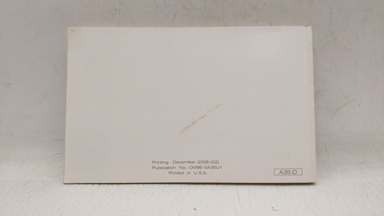 2009 Nissan Maxima Owners Manual Book Guide OEM Used Auto Parts - Oemusedautoparts1.com