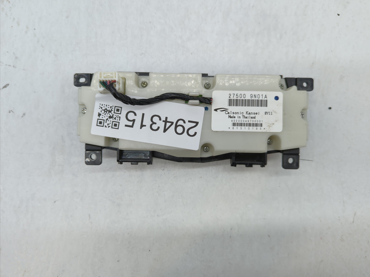 2009-2014 Nissan Maxima Climate Control Module Temperature AC/Heater Replacement P/N:68260 ZYB8F 27500 9N01A Fits OEM Used A
