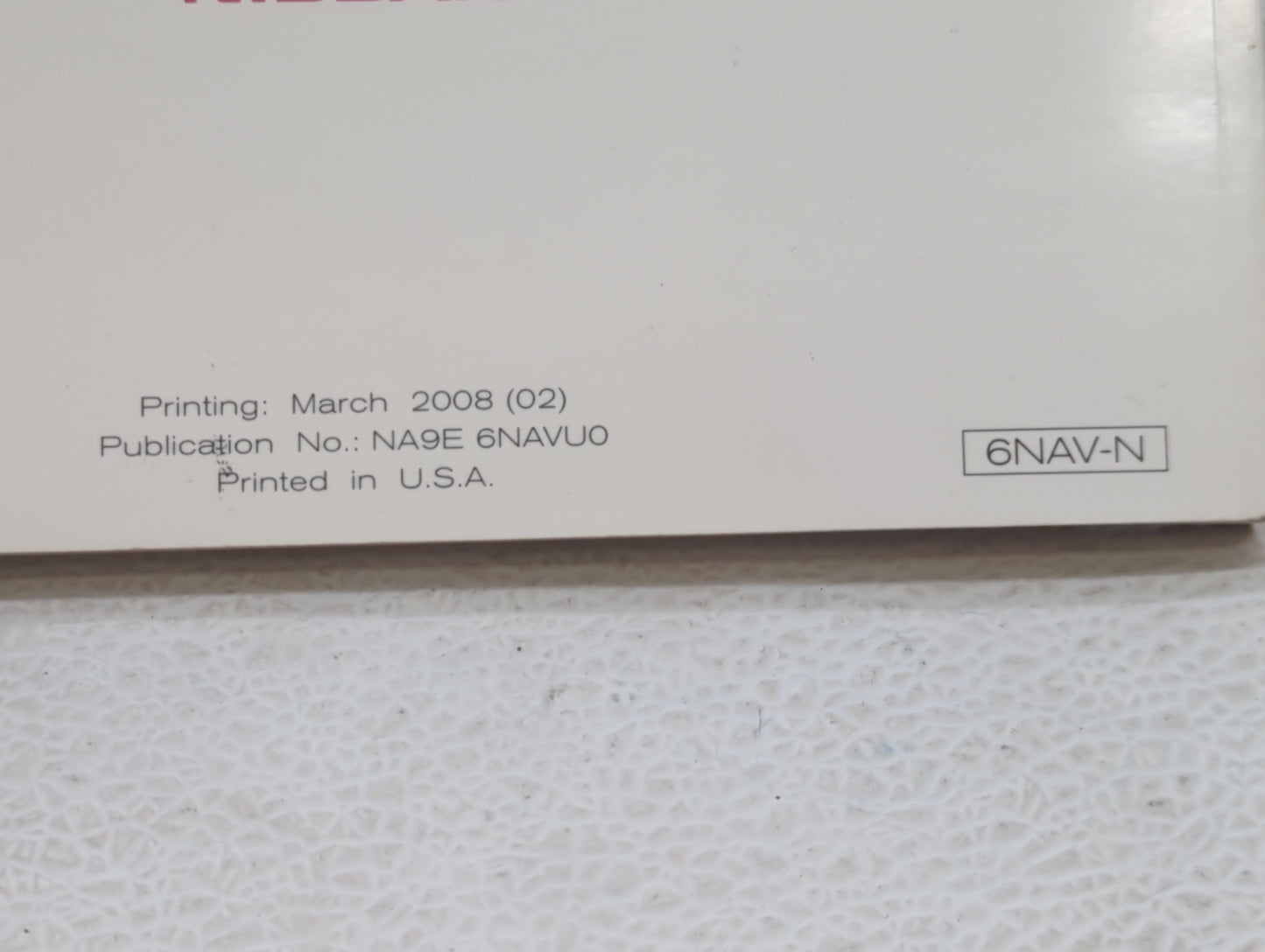 2009 Nissan Maxima Owners Manual Book Guide OEM Used Auto Parts - Oemusedautoparts1.com