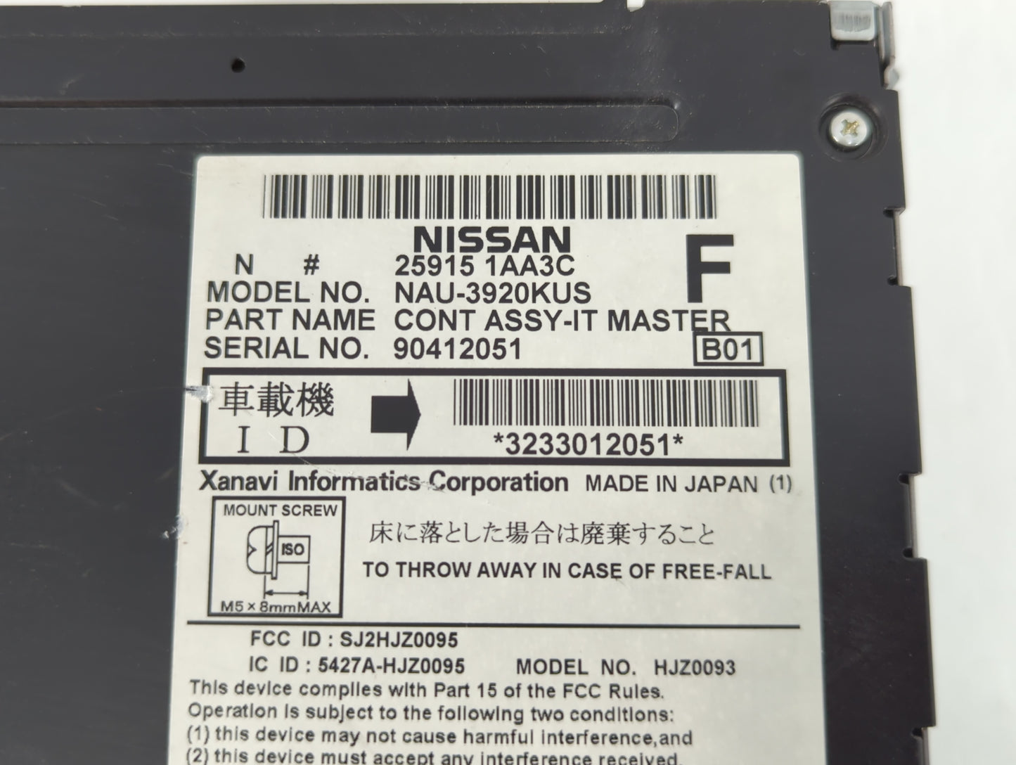 2009-2009 Nissan Maxima Am Fm Cd Player Radio Receiver - Oemusedautoparts1.com